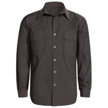 Sydney Oilskin Clothing SOC Tradesman Canvas Shirt - Oilskin Cotton, Long Sleeve (For Men) in Petrol - Closeouts