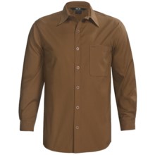 Sydney Oilskin Clothing Workhorse Barrel Wash Shirt - 8 oz. Canvas, Long Sleeve (For Men) in Cigar - Closeouts