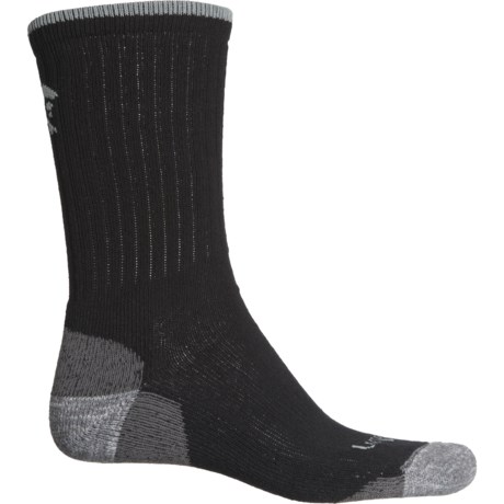 Lorpen T3 Light Hiking Socks - Merino Wool, Crew (For Men) - BLACK (XL )