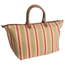 Tag Autumn Harvest Stripe Tote Bag in Multi Harvest - Closeouts