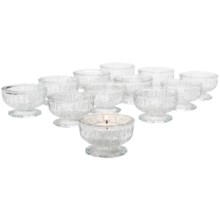 Tag Celeste Mini Tea Light Holders - Cut Glass, Set of 12 in Clear - Closeouts