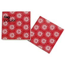Tag Cocktail Paper Napkins - 20-Pack in Starburst Red - Closeouts