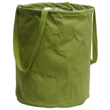 Tag Cotton Canvas Crunch Storage Bag - 17x13" in Green - Closeouts