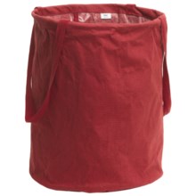 Tag Cotton Canvas Crunch Storage Bag - 17x13" in Red - Closeouts