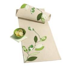 Tag Green Garden Table Runner - 60" in Multi - Closeouts
