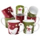 Tag Happy Holidays Ceramic Mugs - Set of 8