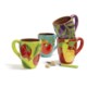 Tag Jardin Terracotta Hand-Painted Mugs - Set of 4