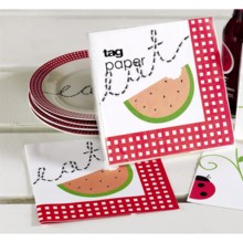Tag Luncheon Paper Napkins - 20-Pack in Eat Watermellon - Closeouts