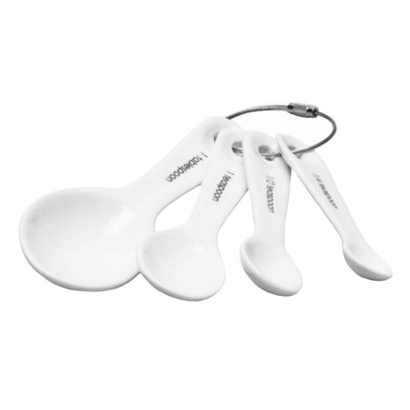 36%OFF 計量カップやスプーン タグ磁器は、スプーンを測定する - 4のセット Tag Porcelain Measuring Spoons - Set of 4