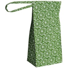 Tag Reusable Lunch Bag - Lined in Green Petals - Closeouts