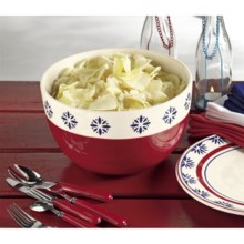 Tag Starburst Ceramic Serving Bowl in Red - Closeouts