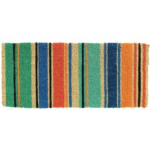 Tag Summer Stripe Estate Entry Mat - Coir in Multi - Closeouts