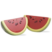 Tag Whimsical Mini Salt and Pepper Shakers - Ceramic in Watermelon - Closeouts