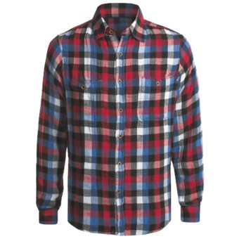 Tailor Vintage Plaid Shirt - Long Sleeve (For Men) in Blue