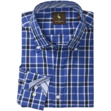 Tailorbyrd Check Sport Shirt - Long Sleeve (For Men) in Blue - Closeouts