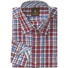 Tailorbyrd Gingham Multi-Check Sport Shirt - Long Sleeve (For Men) in Blue/Red/White - Closeouts