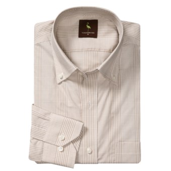 Tailorbyrd Gingham Multi-Check Sport Shirt - Long Sleeve (For Men) in Khaki
