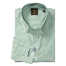 Tailorbyrd Mini Plaid Sport Shirt - Contrast Facings, Long Sleeve (For Men) in Green - Closeouts