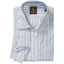 Tailorbyrd Multi-Stripe Sport Shirt - Long Sleeve (For Men) in Red/Multi - Closeouts