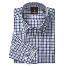 Tailorbyrd Plaid Sport Shirt - Contrast Facings, Long Sleeve (For Men) in Navy - Closeouts