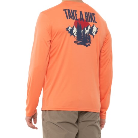 Coleman Take a Hike Sun T-Shirt - UPF 50+, Long Sleeve (For Men) - FRESH SALMON (M )