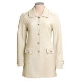 Tall Girl Boiled Wool Coat - Lightweight, 3/4 Length (For Tall Women)