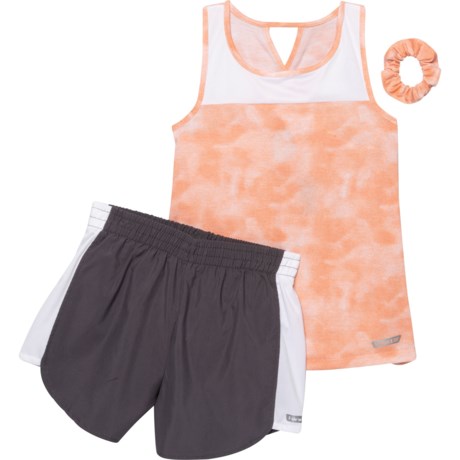 Hind Tank Top and Shorts Set (For Big Girls) - PEACH PEARL (7/8 )