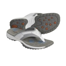 Taos Footwear Canyon Sandals - Thongs (For Women) in White/Grey - Closeouts