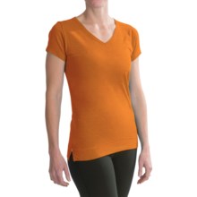 Tasc Streets V-Neck T-Shirt - UPF 50+, Short Sleeve (For Women) in Tangerine - Closeouts