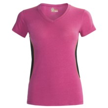 Tasc Trainer V.3 T-Shirt - UPF 50+, V-Neck, Short Sleeve (For Women) in Dragonfruit - Closeouts