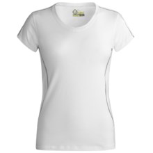 Tasc Trainer V.3 T-Shirt - UPF 50+, V-Neck, Short Sleeve (For Women) in White - Closeouts