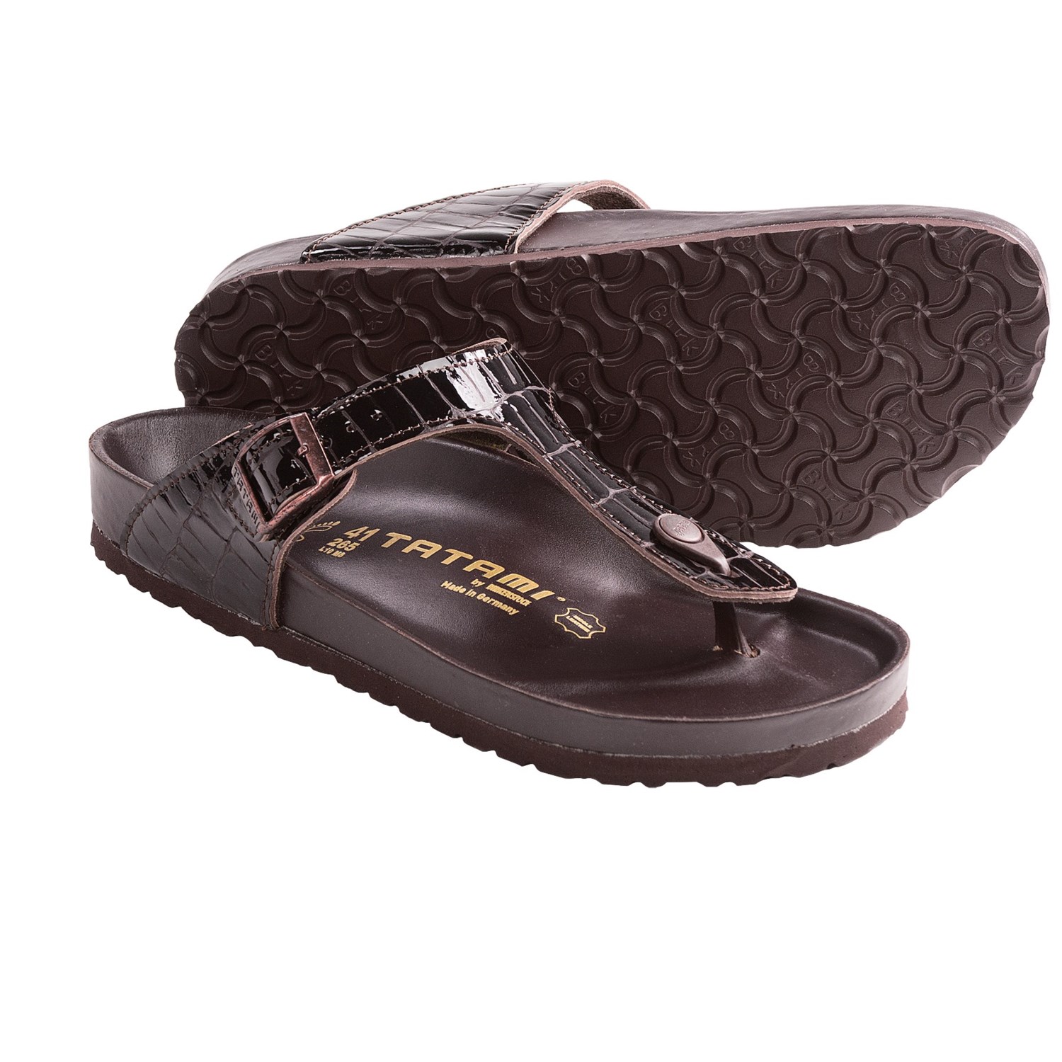 Tatami by Birkenstock Gizeh Croco Sandals - Leather (For Women) - Save ...