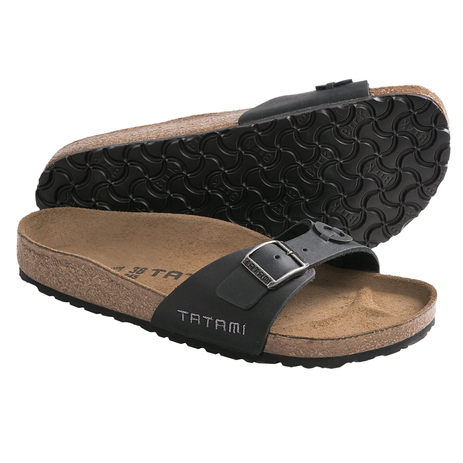 Tatami by Birkenstock Madrid Applique Sandals - Oiled Leather (For ...