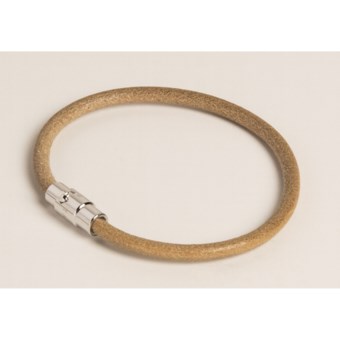 Tateossian Braided Italian Leather Bracelet (For Men) in Tan Smooth/Silver