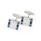 Tateossian Inlaid-Stone Cufflinks - Sterling Silver (For Men)