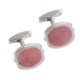 Tateossian Rhodonite Cufflinks - Sterling Silver (For Men)