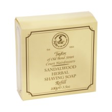 Taylor of Old Bond Street Sandalwood Shaving Soap Refill in Asst - Closeouts