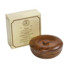 Taylor of Old Bond Street Sandalwood Soap with Wooden Bowl in Asst - Closeouts