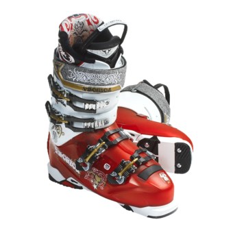 Tecnica 2011/2012 Bonafide 110 Alpine Ski Boots (For Men and Women) in Solar Red/White