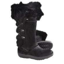Tecnica Creek III Winter Boots - Genuine Fur (For Women) in Black - Closeouts