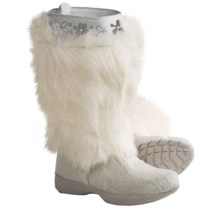 Tecnica Polar II Fur Winter Boots - Insulated (For Women) in White - Closeouts