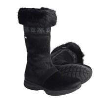 Tecnica Sestriere Fur Boots (For Women) in Black - Closeouts
