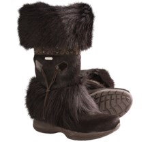 Tecnica Skandia II Winter Boots - Genuine Fur (For Women) in Dark Brown - Closeouts
