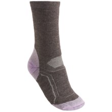 Teko Merino Wool Hiking Socks - Midweight (For Women) in Brown/Lilac - Closeouts