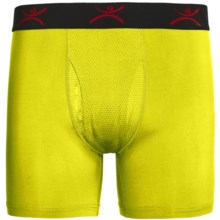 Terramar Body Sensors® Boxer Brief - Tech Mesh Pro-Jersey (For Men) in Neon Yellow - Closeouts