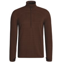Terramar GEO Fleece Base Layer Top - Zip Neck (For Men) in Mudslide - Closeouts