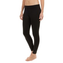 Terramar Grid Fleece Tights (For Women) in Black - Closeouts