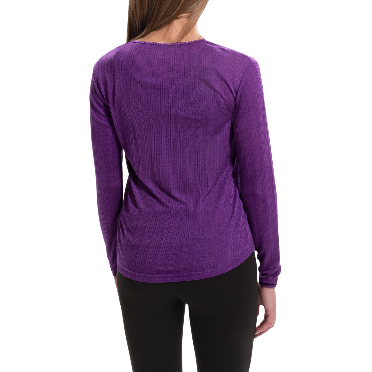 Terramar Jacquard Silk Base Layer Top (For Women) 7605W Save 66
