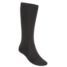 Terramar Lightweight Sportsilks Socks - Over-the-Calf (For Men and Women) in Black - Closeouts