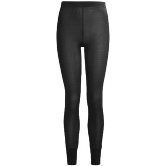 Terramar Long Underwear Bottoms - Silk, Lightweight (For Women) in Black Pointelle